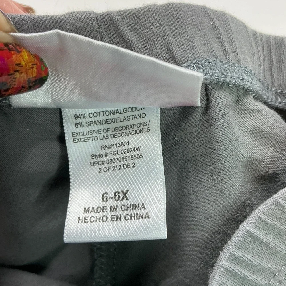 Carters Multi Leggings Bundle Kids Size 6 6X Navy Brown Grey Sequin Bow 4 Pack